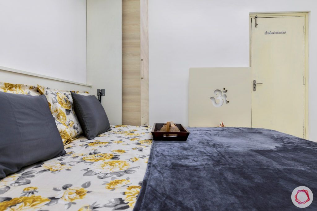 bedroom-wardrobe-bed-folding-mounted-pooja-unit-pillows
