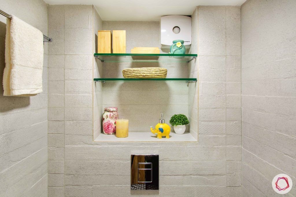 wall shelf designs-inbuilt shelves-glass