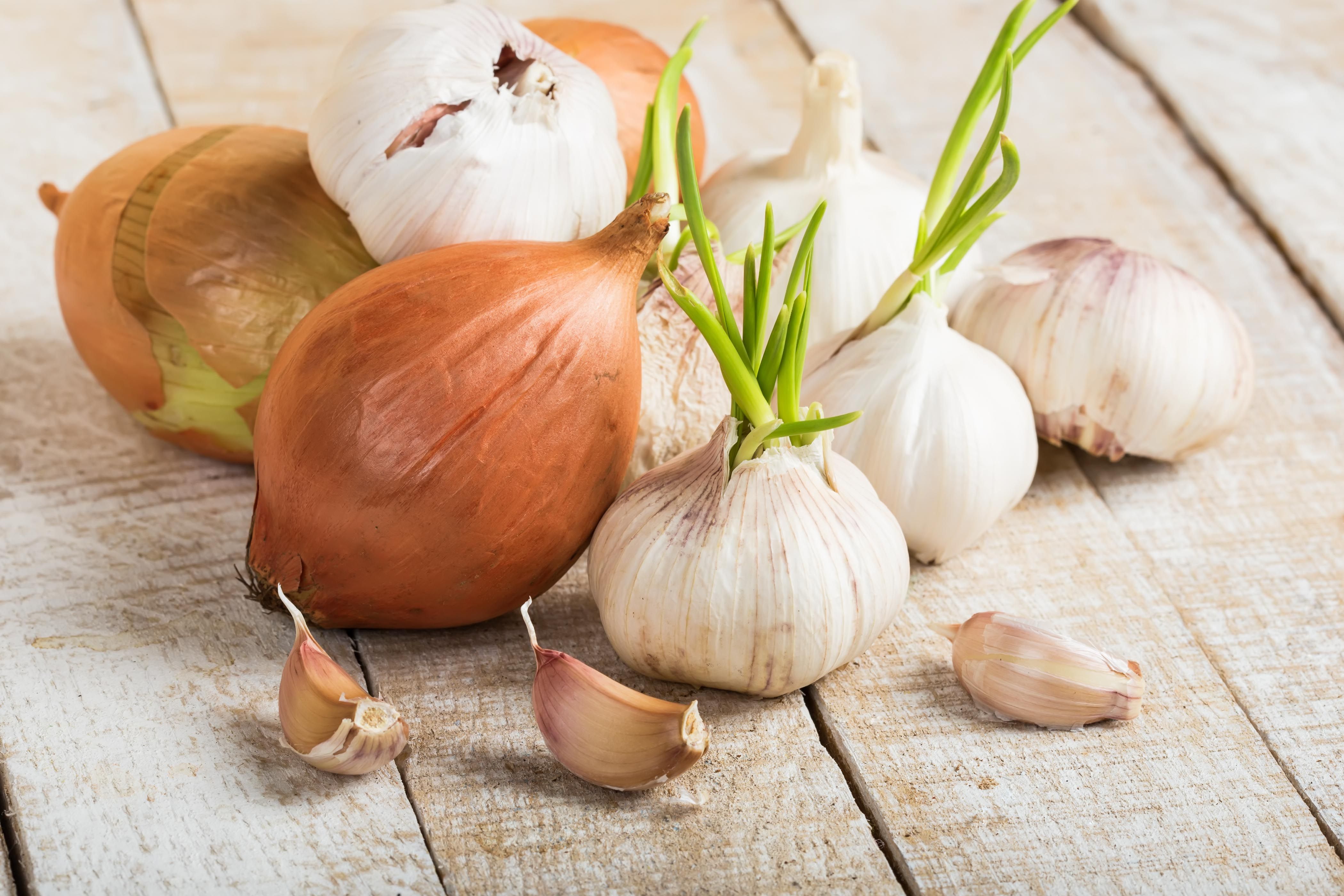 natural pesticides-garlic and onion