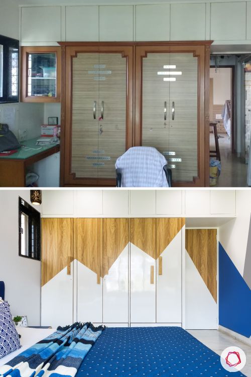 indian bedroom-wardrobes-before-after