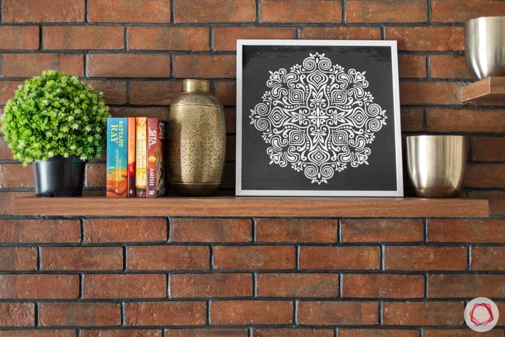 Brick Wall Designs Images Wall Design Ideas   Brick Wall Texture Shelves 1024x683 