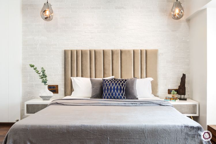 white brick wall-headboard designs designs