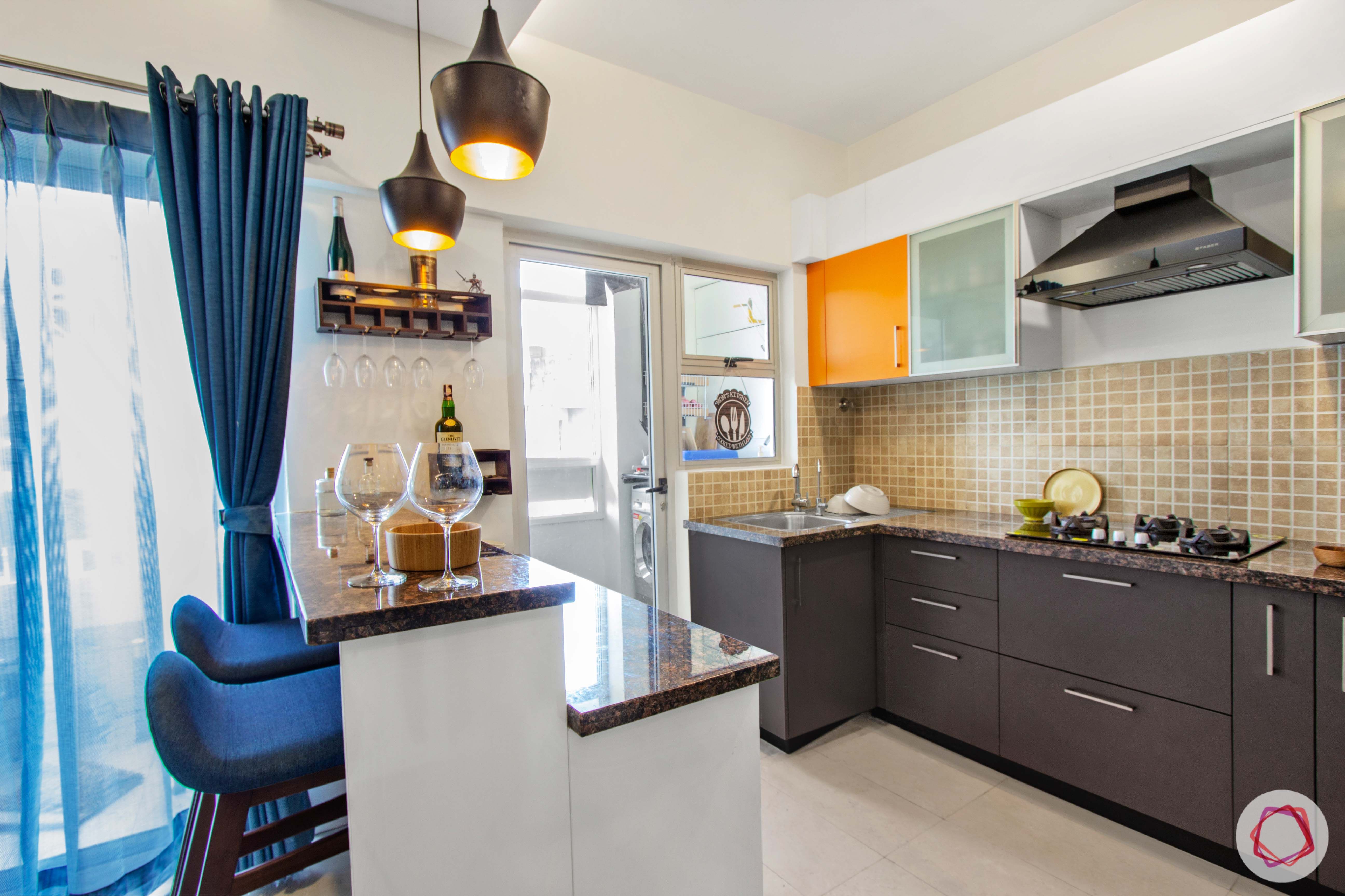 breakfast counter-bar counter-kitchen cabinets