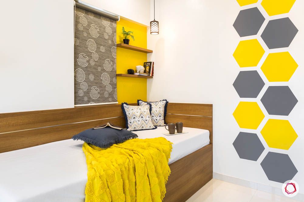 4 bhk flat in mumbai-kids room-yellow and grey theme room