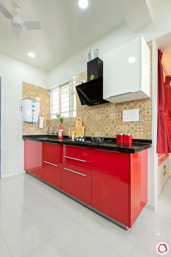 little earth pune-red kitchen designs