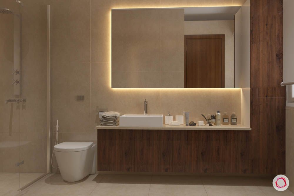 bathroom design mistakes-lighting-ambient light-led strip light-sink light