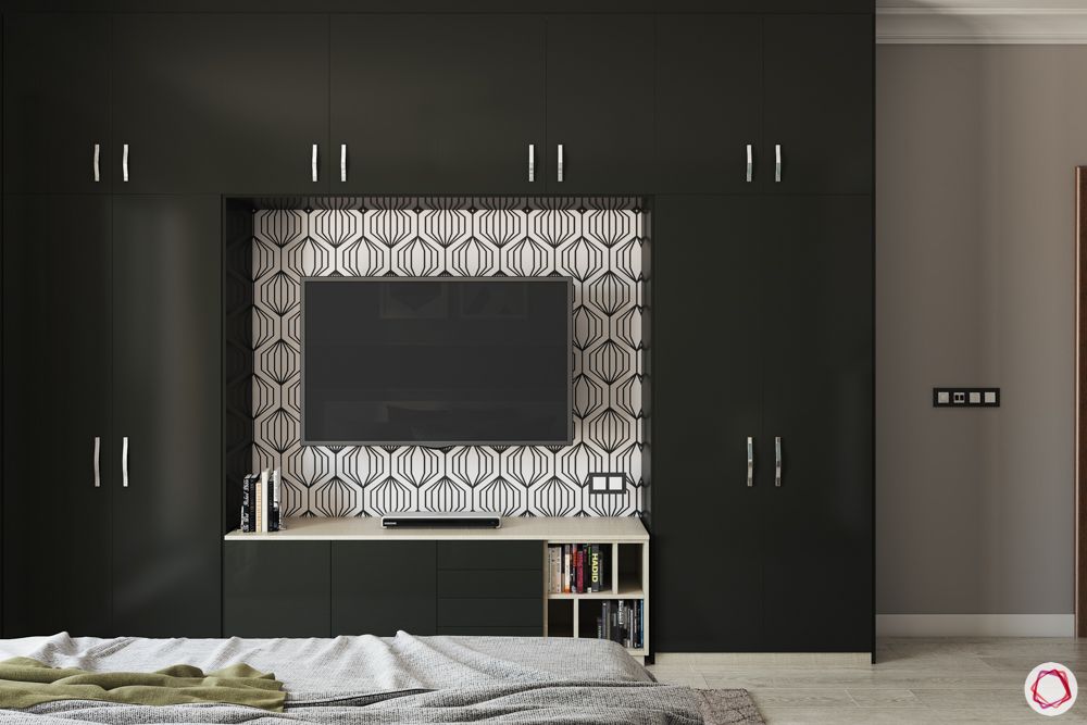 built-in-wardrobe-designs-black-swing-door-wardrobe