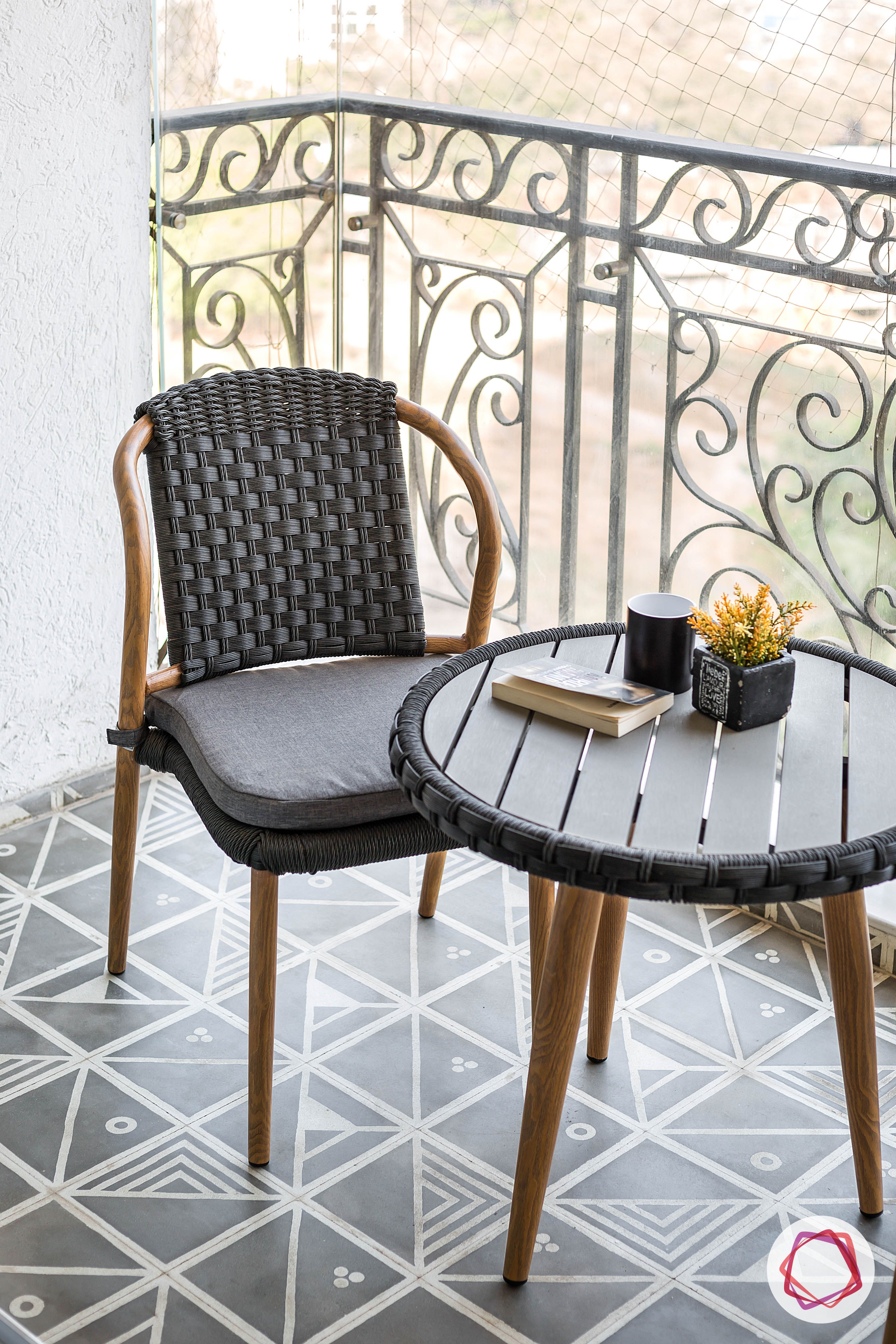ceramic tiles for balcony-wicker furniture designs
