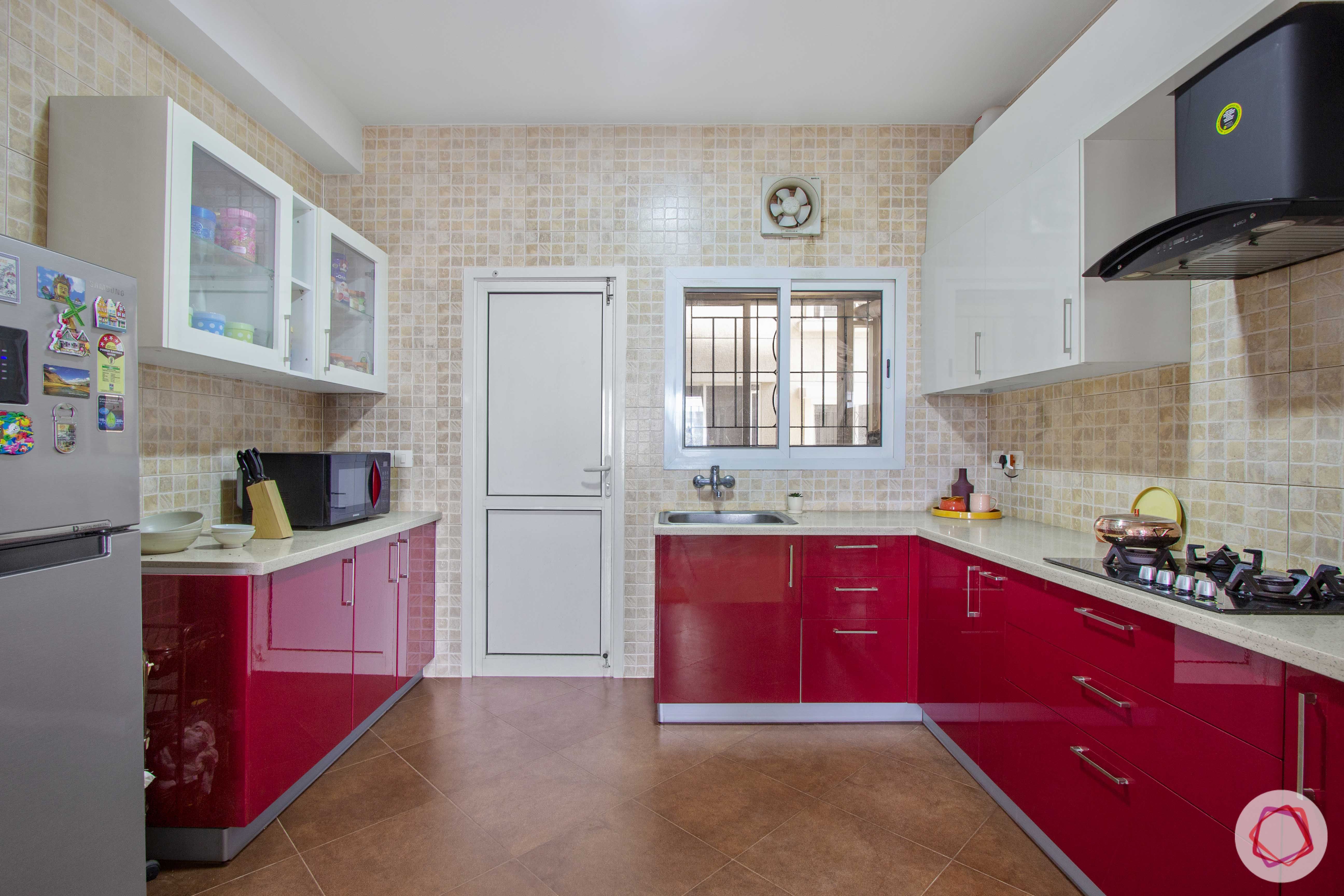 livspace-bangalore-kitchen-storage-cabinets-red-white