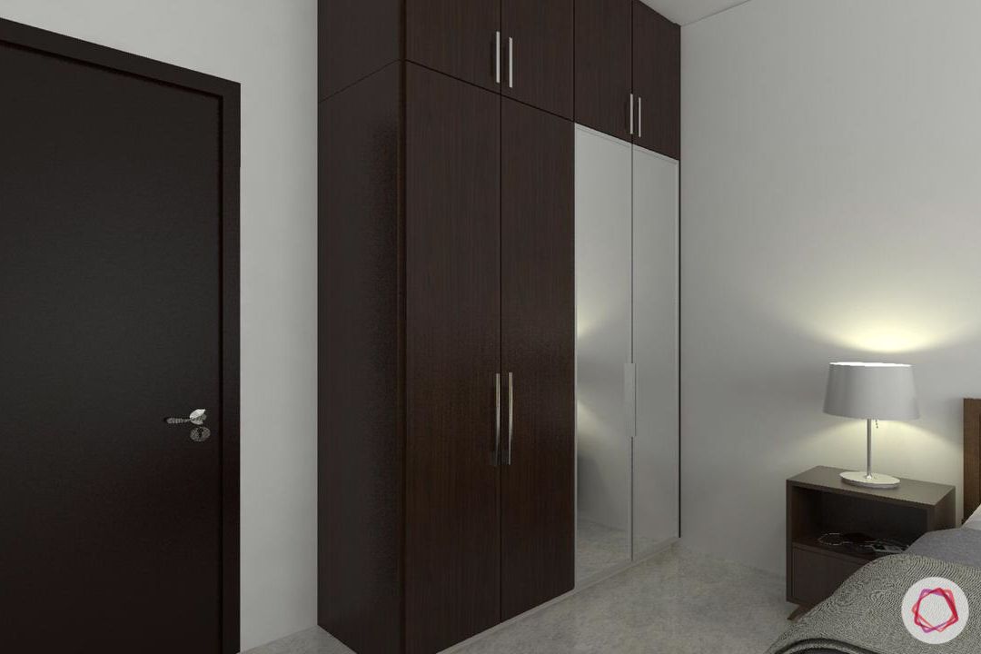 livspace-bangalore-brown-laminate-wardrobe