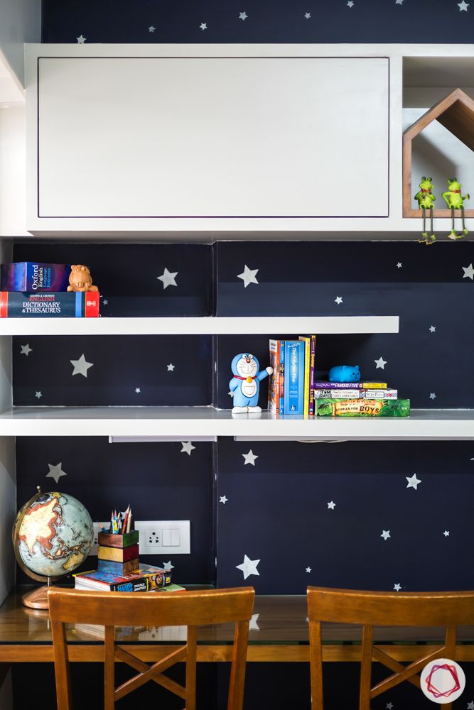 night sky wallpaper-wooden study unit designs