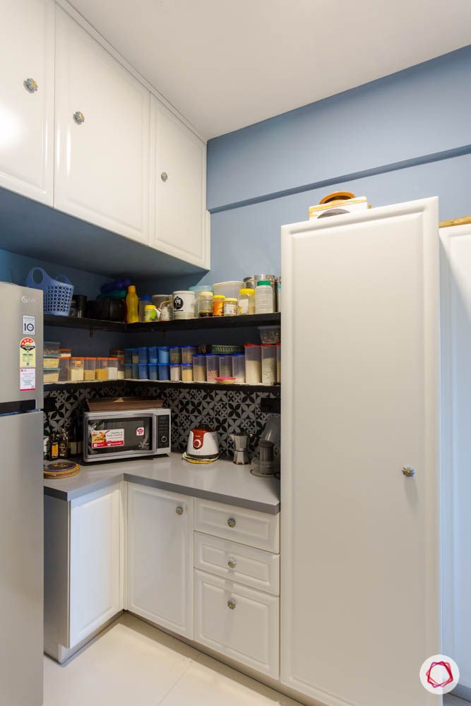 new kitchen on a budget-open pantry designs