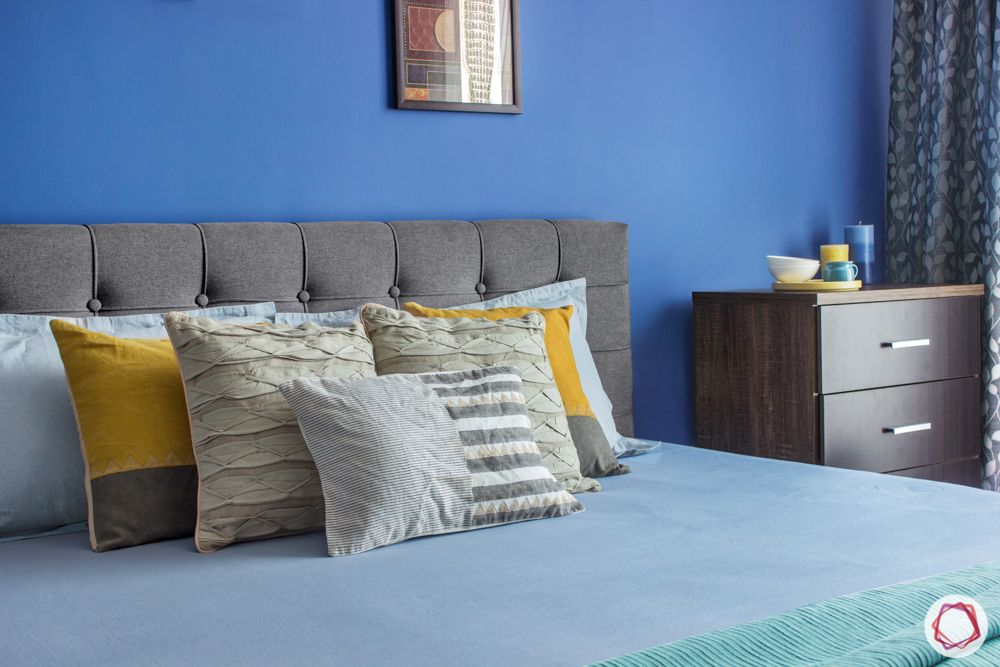 interior design bangalore-3-bhk-in-bangalore-bedroom-blue walls