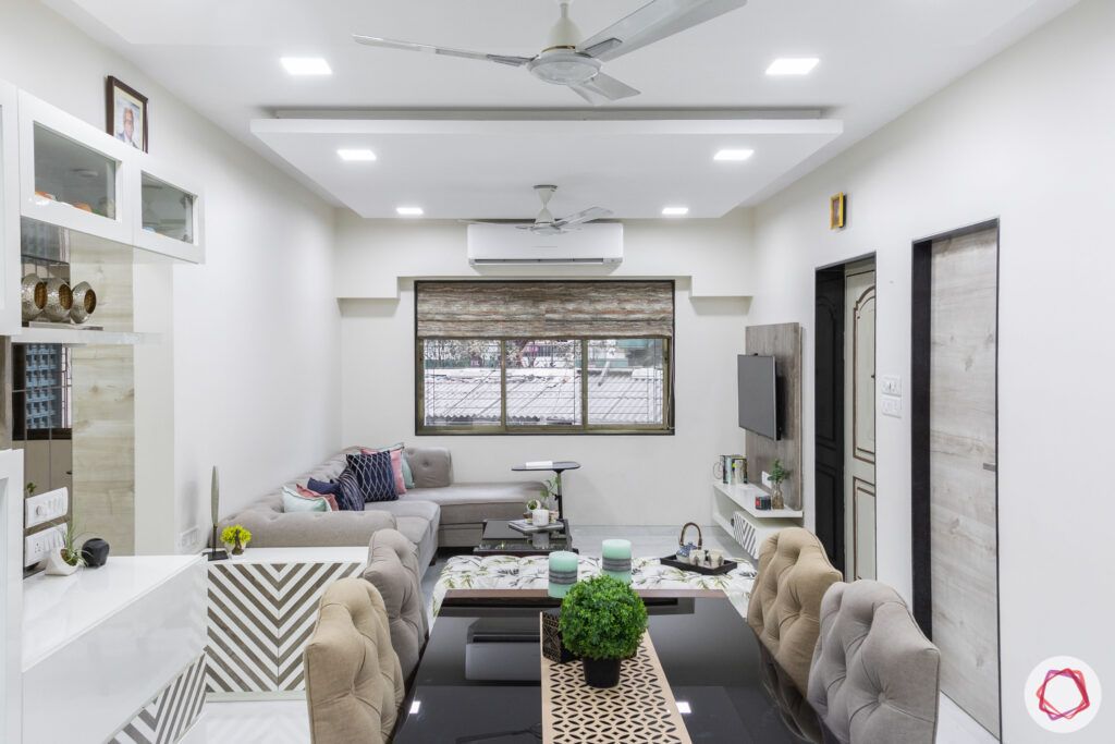 interior design company in mumbai-dining table-living room