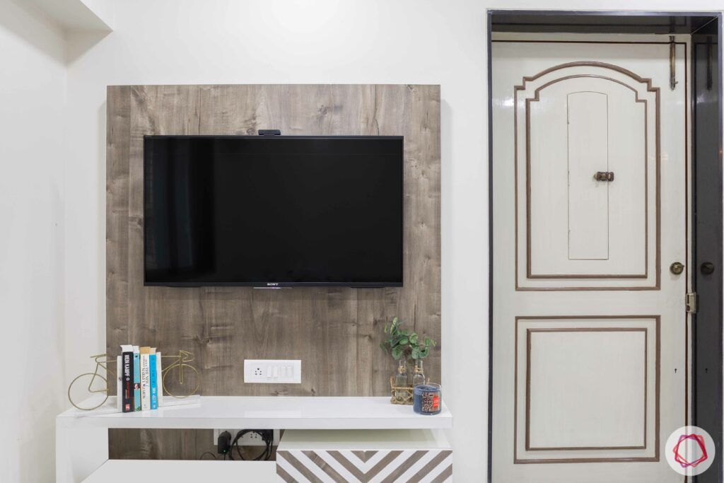 interior design company in mumbai-TV unit-cabinets-door-living room