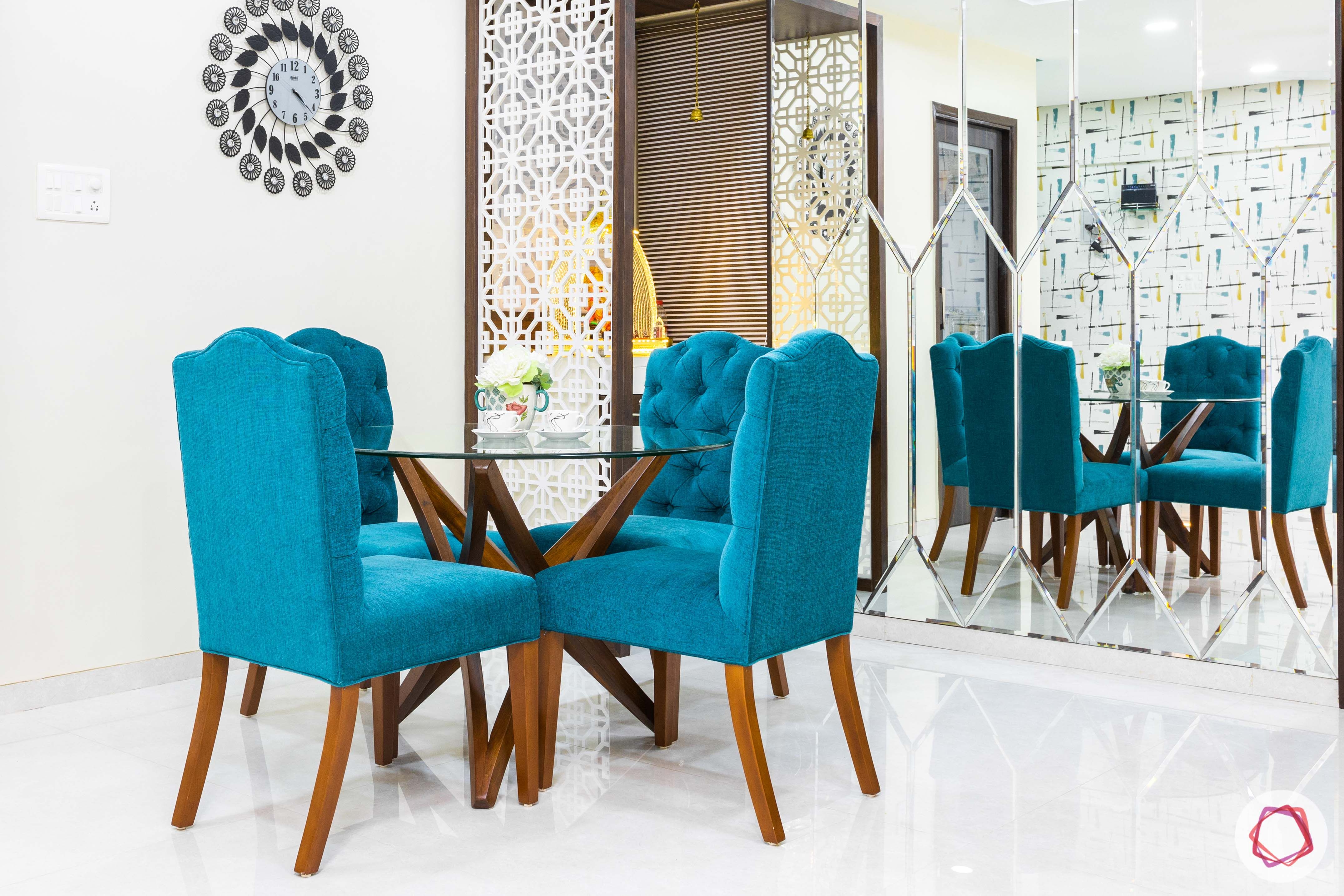 livspace mumbai-3-bhk-in-mumbai-dining room-blue chairs
