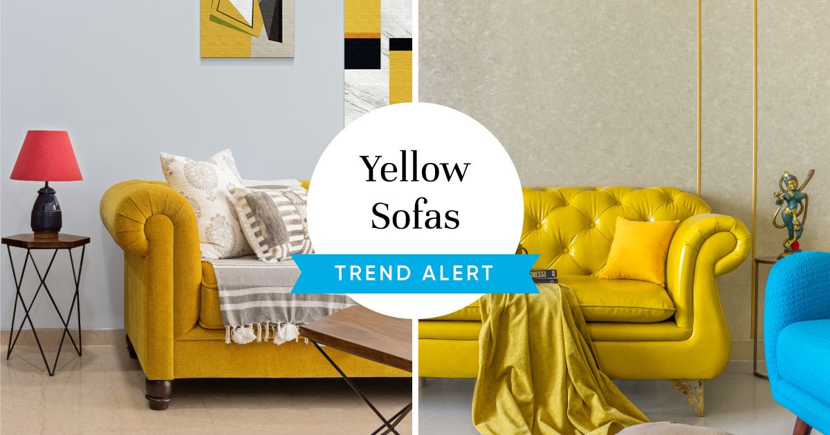 7 Smart Ways To Work The Yellow Sofa, Yellow Couch Living Room