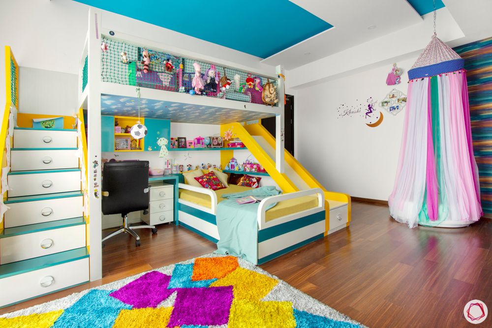 prestige-white-meadows-kids-bedroom-stairs-colourful-princess-bed