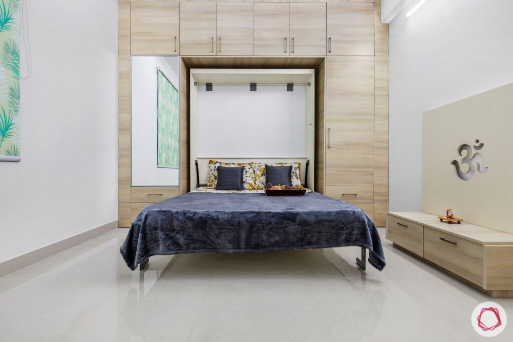 wardrobe design ideas-foldable bed-master bedroom