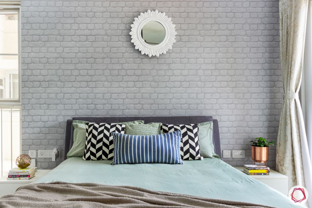 grey wallpaper designs-grey exposed brick wall designs