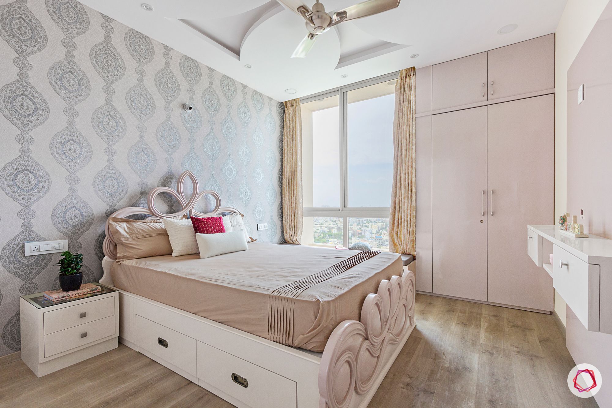 hiranandani bangalore-beige wardrobe designs-wooden flooring designs