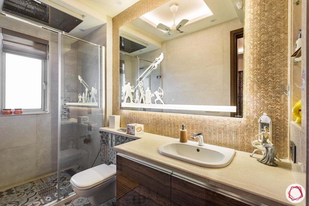 bathroom designs for small spaces-backlit-backlit mirror