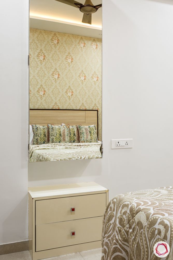 2bhk flat design-dresser-mirror unit