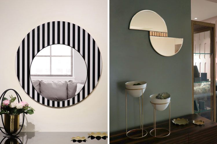 decorative wall mirrors-designer mirrors-accent wall