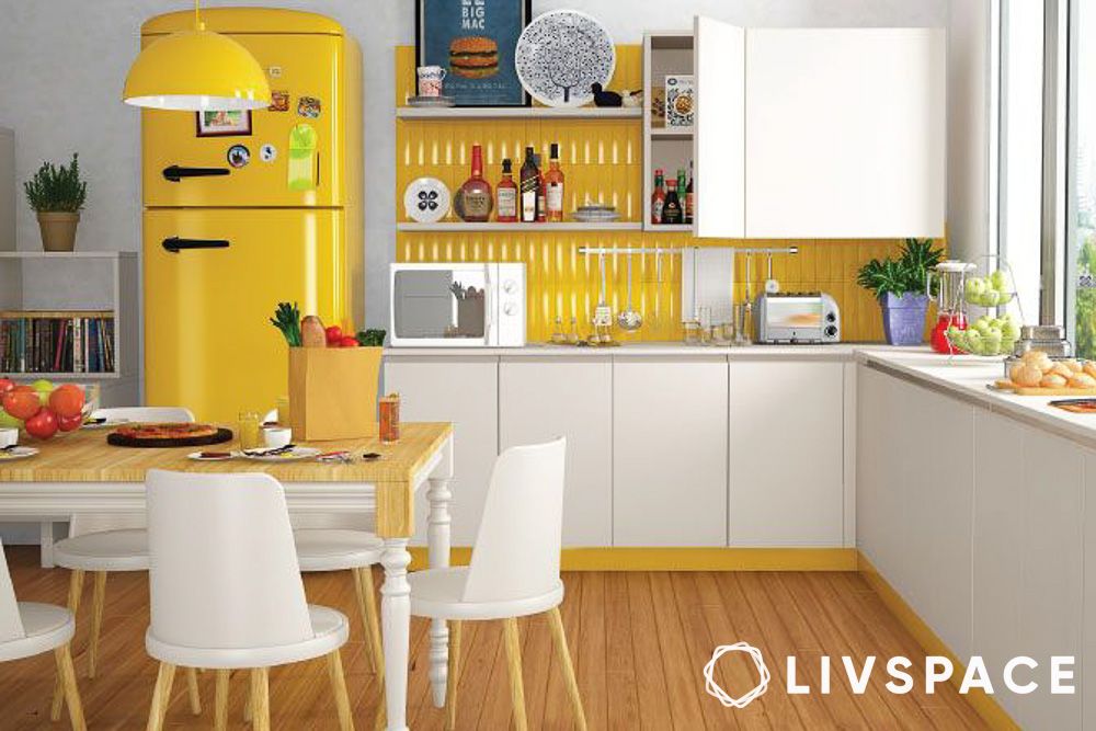 kitchen-open-shelves-ideas-with-yellow-backsplash