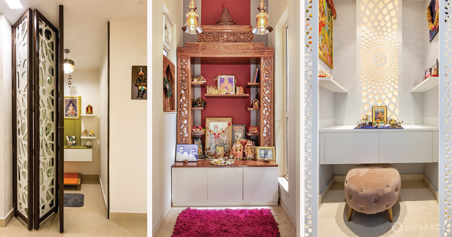 8 Modern Pooja Room Designs That Can Fit Into any Nook & Cranny