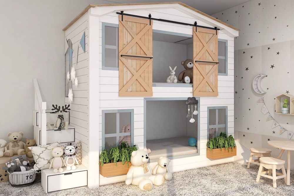 wooden-playhouse-for-ideas-for-a-small-playroom
