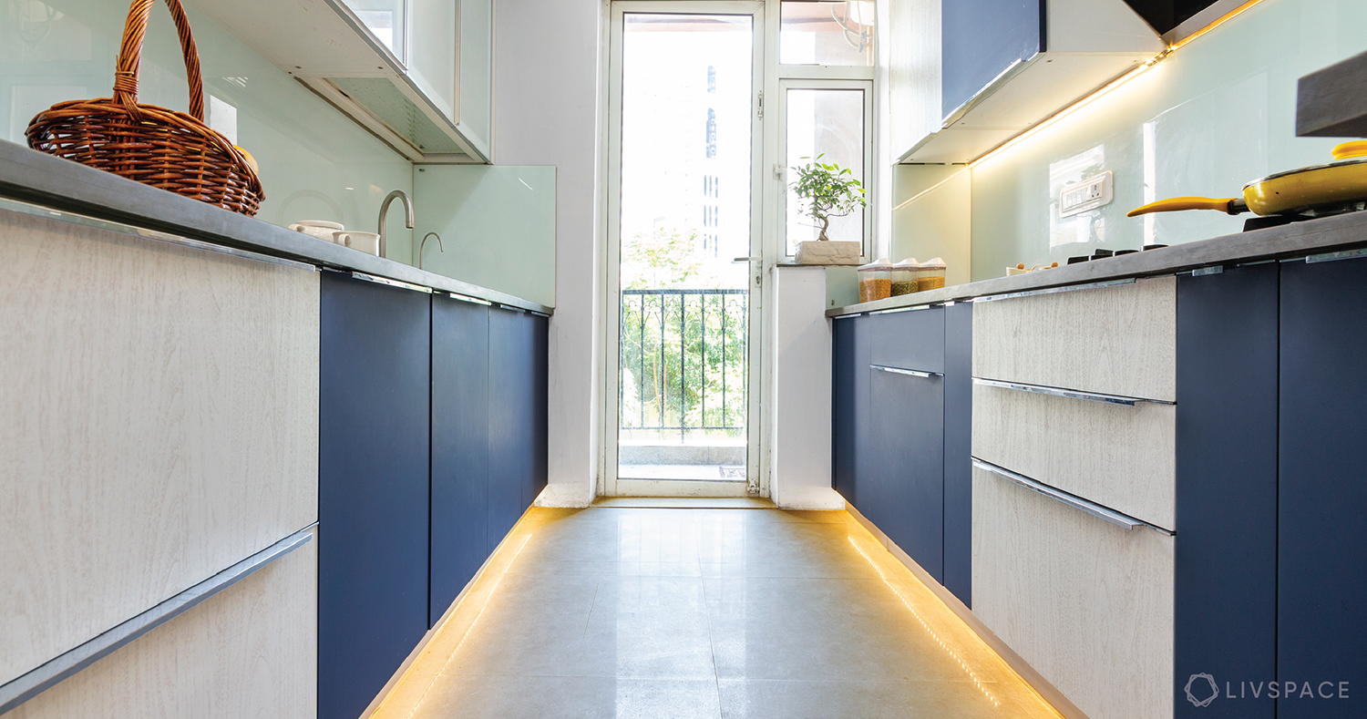 modular kitchen lighting