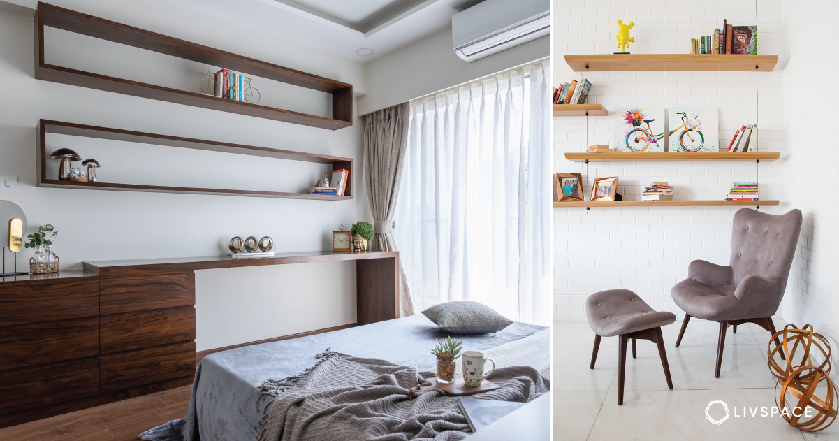 Simple And Creative Wall Shelf Designs, Floating Shelves Design For Bedroom