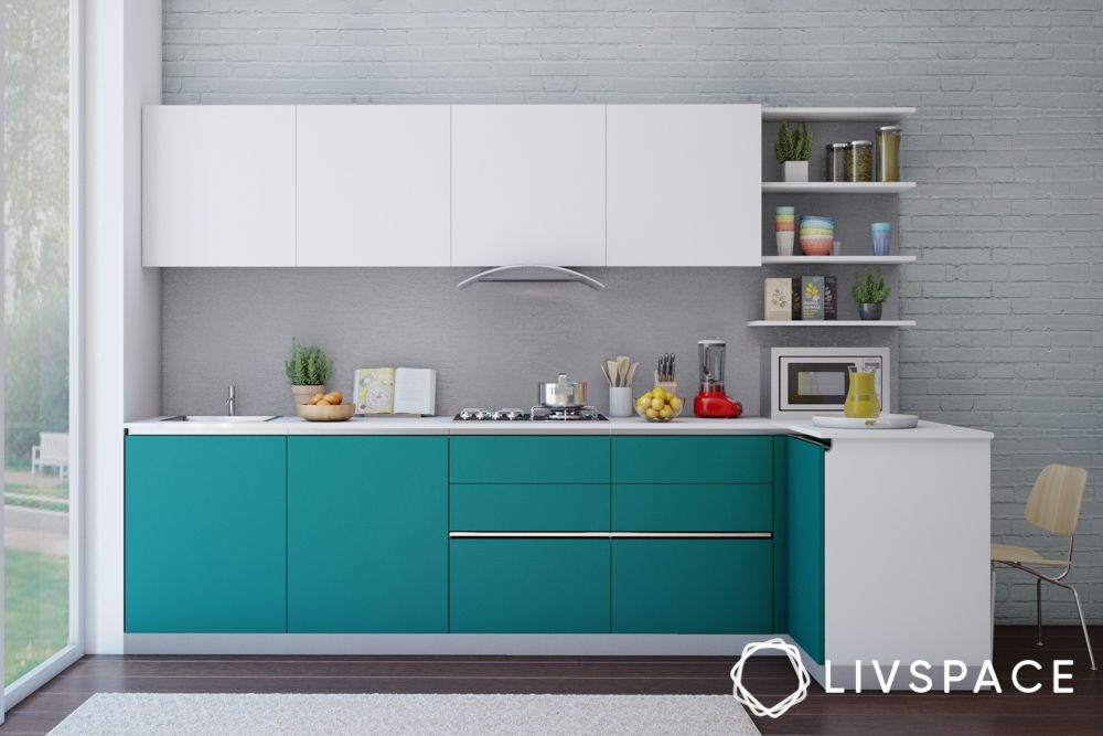 blue-and-white-kitchenette-with-peninsula