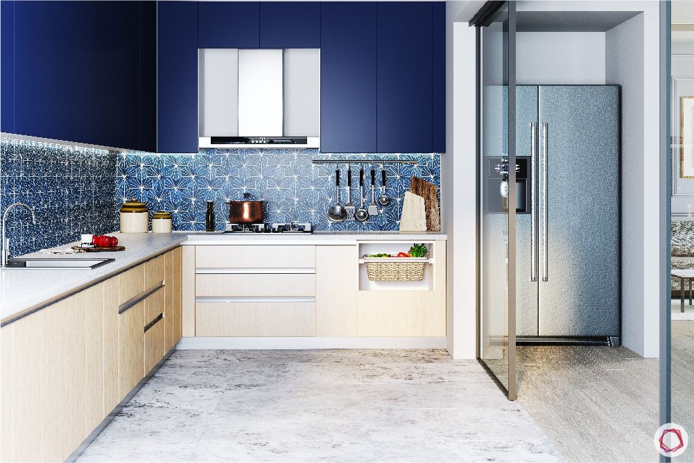 color-of-the-year-blue kitchen cabinets