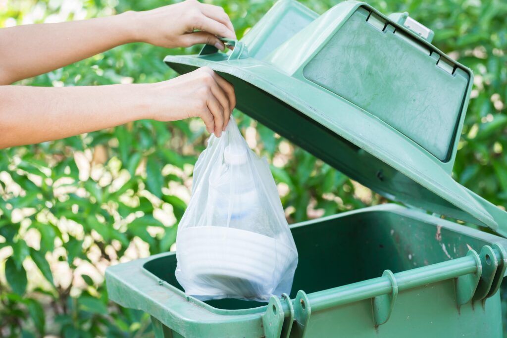 house cleaning tips-dispose garbage from home