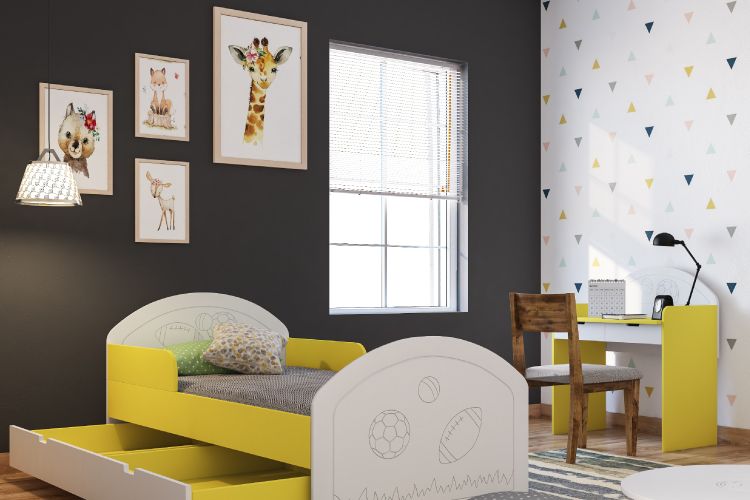 kids room lights-yellow bed designs-pendant light designs
