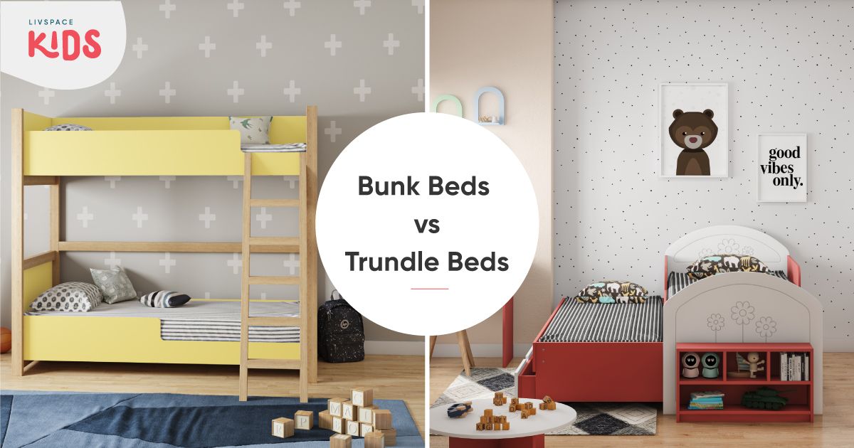 Kids bunk beds with 2024 trundle