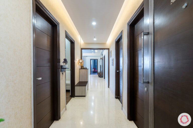 A Stunning Indo-Contemporary 3 BHK Interior Design in Gurgaon