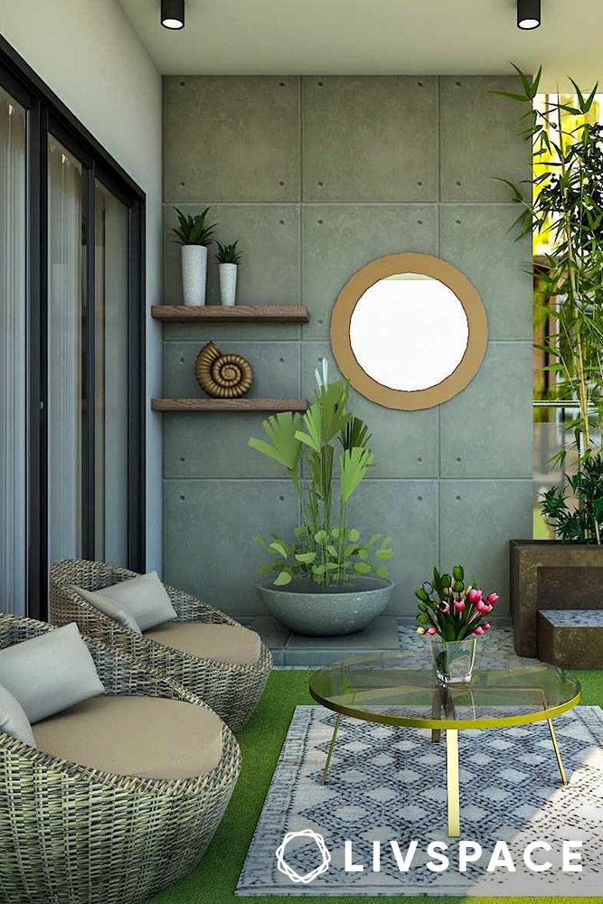cozy-small-balcony-ideas-with-mirrors