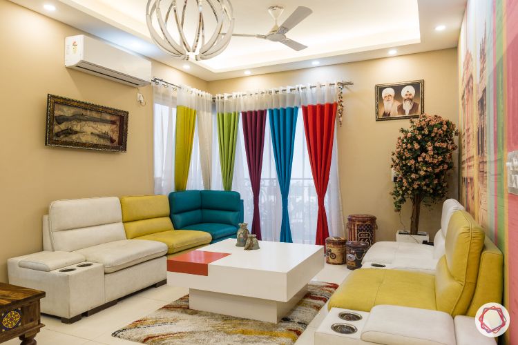curtain fabric-colourful sofa designs