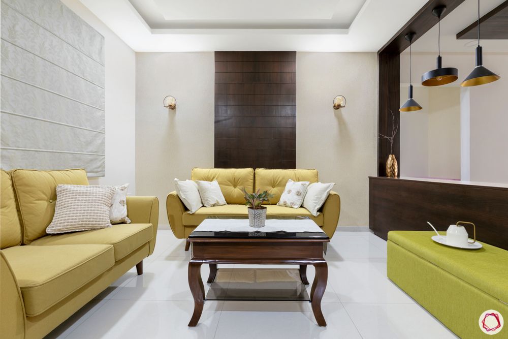 best interior designers in hyderabad-living room-pendant lighting-coffee table