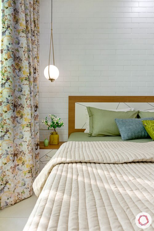 2-bhk-home-design-guest-bedroom-pendant-light