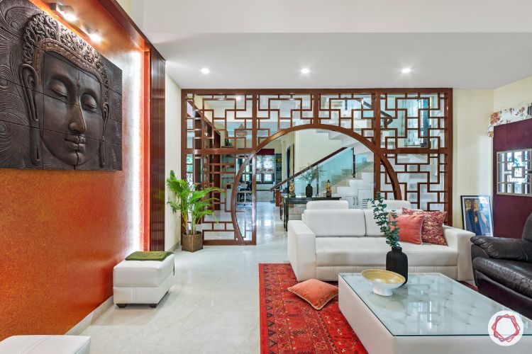 living-room-dividers-orange-wall-paint-white-sofa-designs