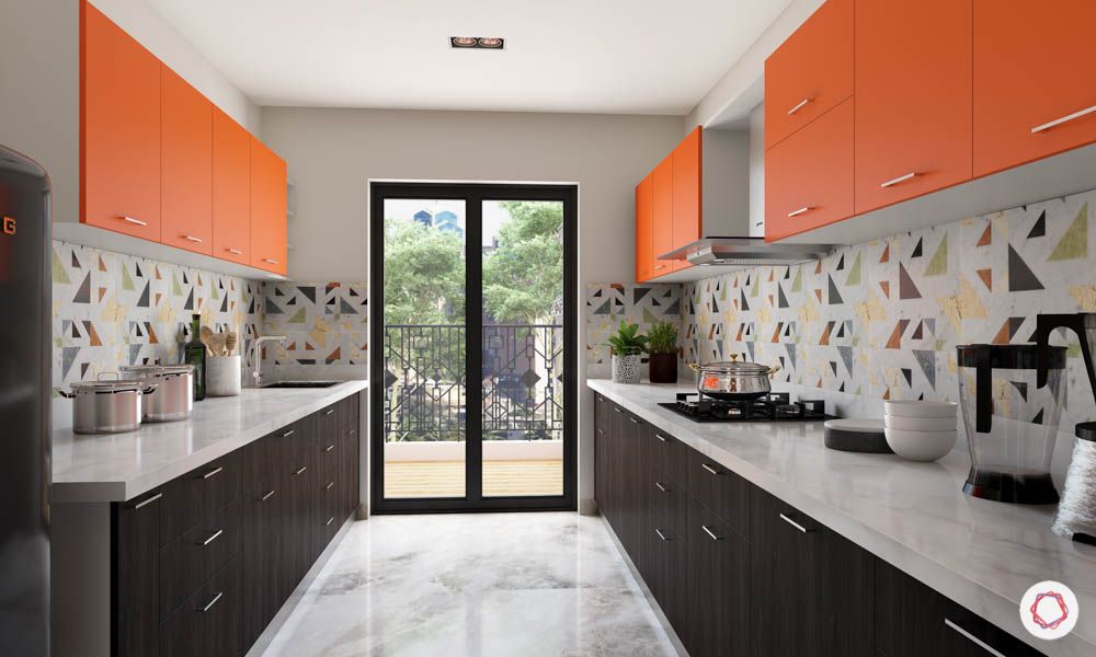 accent-colors-for-brown-kitchens-orange-wall-cabinets