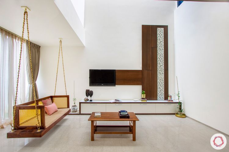 interior companies in bangalore-jhoola-tv unit-grey sofa-window designs