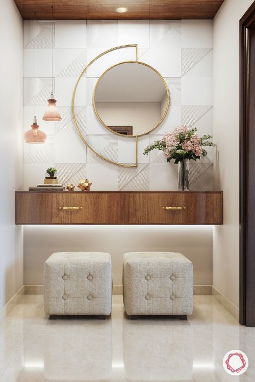 Entrance-Wall-Design-pouf-mirror-foyer-design