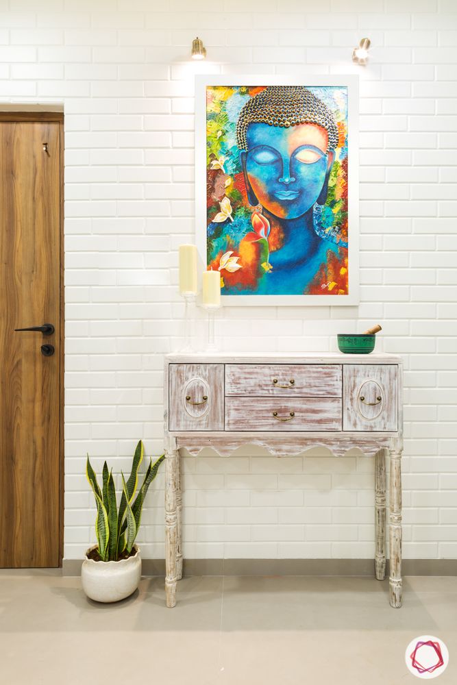 Entrance-wall-design-wall-art-console-table