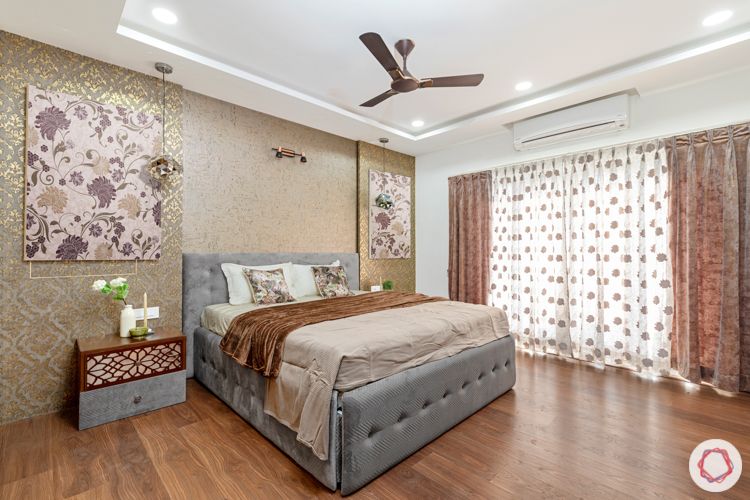 interior designers in hyderabad-wooden flooring designs-upholstered bed
