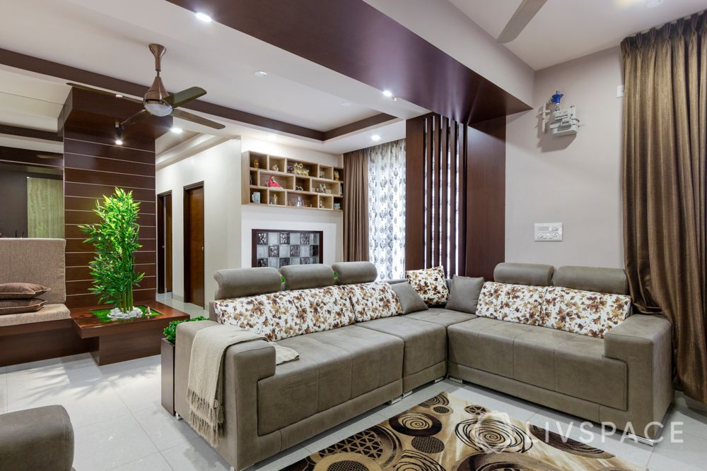 home-interior-designers-in-bangalore-prestige-bagamane-temple-bells-beige-l-shaped-sofa